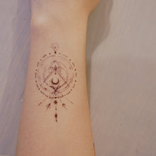 Load image into Gallery viewer, J19・Key & Compass Tattoos Set - LAZY DUO TATTOO
