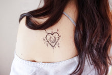 Load image into Gallery viewer, Stars Heart & Moon Tattoo - LAZY DUO TATTOO