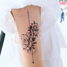 Load image into Gallery viewer, Alchemist Rose Tattoo|LAZY DUO TEMPORARY TATTOO STICKER Design Store HK HONG KONG 紋身貼紙 香港紋身認領圖 文青 美式花紋身tattoohk hongkongtattoo 小圖刺青 fine-line tattoo 簡約刺青 minitattoo linetattoo tattooartist 香港刺青 MANE INK