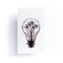 Load image into Gallery viewer, Flower In a Lightbulb Tattoo - LAZY DUO TATTOO