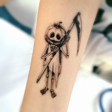 Load image into Gallery viewer, Chucky Pumpkin Tattoo - LAZY DUO TATTOO