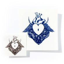 Load image into Gallery viewer, Rococo Spiky Heart Lock Tattoo - LAZY DUO TATTOO