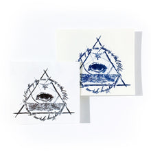 Load image into Gallery viewer, Alchemist Eye Triangle Tattoo - LAZY DUO TATTOO