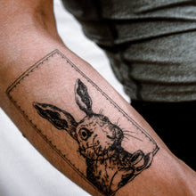 Load image into Gallery viewer, Afternoon Tea Rabbit Tattoo - LAZY DUO TATTOO