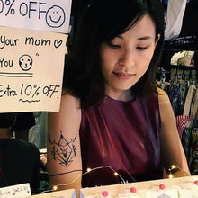 Load image into Gallery viewer, Gothic Deer Skull Tattoo - LAZY DUO TATTOO