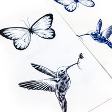 Load image into Gallery viewer, Butterfly & Hummingbird Combo - LAZY DUO TATTOO