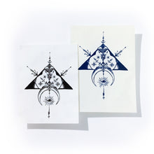 Load image into Gallery viewer, Tribal Arrow Moon Mystery Eye Tattoo - LAZY DUO TATTOO