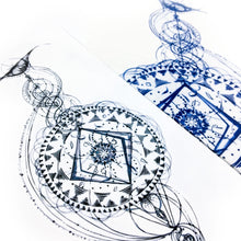 Load image into Gallery viewer, Bohemian Zodiac Compass Tattoo - LAZY DUO TATTOO