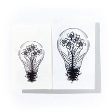 Load image into Gallery viewer, Flower In a Lightbulb Tattoo - LAZY DUO TATTOO