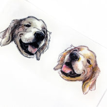 Load image into Gallery viewer, Puppies Love · Golden Retriever, Chow Chow, Corgi Dog Tattoos - LAZY DUO TATTOO