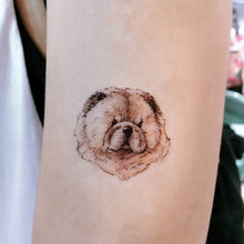 Load image into Gallery viewer, Puppies Love · Golden Retriever, Chow Chow, Corgi Dog Tattoos - LAZY DUO TATTOO