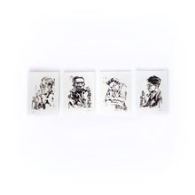 Load image into Gallery viewer, Ink-wash Japanese Writer's Portrait Tattoos - LAZY DUO TATTOO