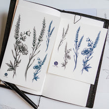 Load image into Gallery viewer, Lavender & Daisy Flower Tattoo - LAZY DUO TATTOO