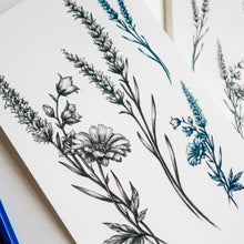Load image into Gallery viewer, Lavender & Daisy Flower Tattoo - LAZY DUO TATTOO