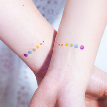 Load image into Gallery viewer, Pride Tattoos Colorful Rainbow TATTOO Watercolor LGBT Endless Love Ink Tattoos LAZY DUOTemporary Tattoo significance Love Equality Minimal Simple Tattoo Smiley Face Tattoo Little Tattoo Small Tattoo Rose Tattoo Sticker Fineline HK Hong Kong 刺青紋身貼紙 香港刺青圖案 印刷訂做客製 Custom Temporary Tattoo artist HK tattoo shop Hong Kong 迷你刺青 韓式刺青紋身 small tattoo design Minimal Tattoo little tattoo idea sketchy tattoo floral tattoo ankle wrist tattoo back tattoo Taiwan