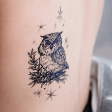 Load image into Gallery viewer, Night Owl Tattoo - LAZY DUO TATTOO