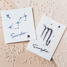 Load image into Gallery viewer, ZODIAC TATTOO・SCORPIO - LAZY DUO TATTOO
