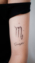 Load image into Gallery viewer, ZODIAC TATTOO・SCORPIO - LAZY DUO TATTOO