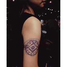 Load image into Gallery viewer, Bohemian Zodiac Compass Tattoo - LAZY DUO TATTOO