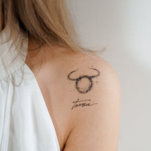 Load image into Gallery viewer, ZODIAC TATTOO・TAURUS - LAZY DUO TATTOO