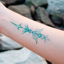 Load image into Gallery viewer, Tropical Color Ornamental Tattoo|LAZY DUO TEMPORARY TATTOO STICKER SHOP HK Tattoo Design Store HK HONG KONG Chest Tattoo 防敏紋身貼紙 香港紋身店 認領圖 文青簡約美式紋身刺青師 tattoohk hongkongtattoo 小圖刺青 fine-line tattoo minimal tattoo linetattoo tattooartist 香港女紋身師 MANE INK