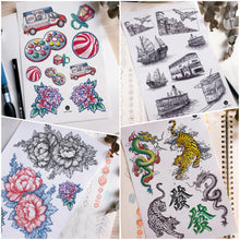Load image into Gallery viewer, 經典懷舊香港情懷紋身貼紙復古Old Hong Kong Vintage Tattoos LAZY DUO Temporary Tattoo Shop HK Hong Kong Mane.ink 香港刺青紋身貼紙設計印刷訂做客製 stom Temporary Tattoo Event Printing Tattooist artist HK tattoo shop MANE 動物刺青 彩色紋身 香港女紋身師刺青師 認領圖日系小清新韓國刺青 I love HK
