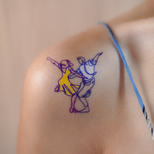 Load image into Gallery viewer, LA LA LAND TATTOO Dance Scene LineWork Single Line Tattoo LAZY DUO Temporary Tattoo Hong Kong HK 香港紋身貼紙