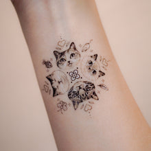 Load image into Gallery viewer, Cattoo, Kittens go round Temporary Tattoo Sticker, LAZY DUO Hong Kong