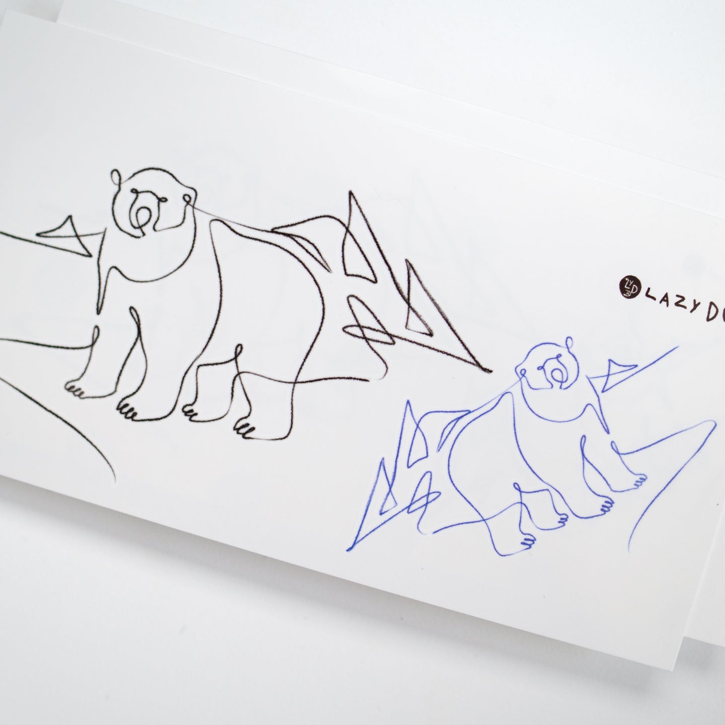 Modern and Minimal Polar Bear Minimalist Tattoo Sticker. Ultra realistic and artistic tattoo designs created by tattoo artist Mane Ink, Our tattoo sticker is safe for all skin types, waterproof, and last 3-7 days, Check out our Temporary Tattoo Sticker on LAZY DUO.com. Free International shipping over $35