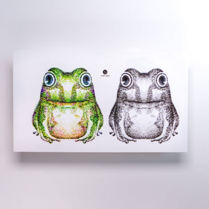 Frog tattoo is a symbol of good luck, fortune and wealth. LAZY DUO Temporary Tattoo sticker, HK Hong Kong tattoo shop Color Frog Tattoo Ideas Dotwork artist