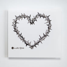 Load image into Gallery viewer, Barbed Wire Spiked Heart Tattoo, Black &amp; grey Tattoo art, HK Temporary Tattoo, Hong Kong artist, Fake tattoo
