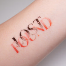 Load image into Gallery viewer, Lost &amp; Found - Calligraphy Lettering Tattoo Sticker

