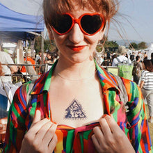 Load image into Gallery viewer, Mystery Alchemist Eye Triangle Tattoo - LAZY DUO TATTOO
