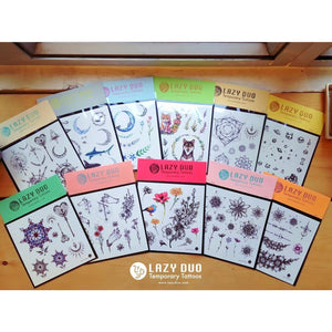 J11・Moon Forrest Tattoos Set - LAZY DUO TATTOO