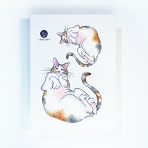 Sleepy Calico Cat Loves Belly Rubbing Tattoo Ideas Neko Golden Kitten Tattoo Meow Cat Neko Tattoos HK Temporary Tattoo Sticker Water Color Tattoo LAZY DUO Tattoo Shop Hong Kong HK 三色貓摸肚肚紋身貓女浪浪喵寵物刺青 浪浪香港紋身貼紙刺青紋身師設計印刷訂做客製 Custom Temporary Tattoo Event Printing Tattooist artist HK tattoo shop MANE INK Tattooer Tattoo Artist Taiwan fine line ornament tattoo 台灣製 刺青師紋身師