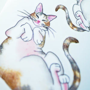 Sleepy Calico Cat Loves Belly Rubbing Tattoo Ideas Neko Golden Kitten Tattoo Meow Cat Neko Tattoos HK Temporary Tattoo Sticker Water Color Tattoo LAZY DUO Tattoo Shop Hong Kong HK 三色貓摸肚肚紋身貓女浪浪喵寵物刺青 浪浪香港紋身貼紙刺青紋身師設計印刷訂做客製 Custom Temporary Tattoo Event Printing Tattooist artist HK tattoo shop MANE INK Tattooer Tattoo Artist Taiwan fine line ornament tattoo 台灣製 刺青師紋身師