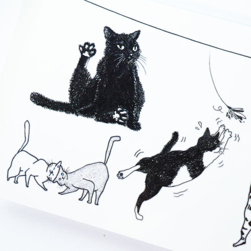 Black & White Cat Combo Tattoo ManE Ink HK Tattooist LAZY DUO Comic Style Playful Black Cat White Cat Tattoo Stickers 美漫風格黑貓紋身白貓玩耍合體技浪浪不哭喵咪寵物刺青香港紋身貼紙Kitten Tattoo Ideas Neko Tattoo Meow Animal Pet Tattoos HK Temporary Tattoo Sticker Water Color Tattoo LAZY DUO Tattoo Shop Hong Kong HK 紋身師設計印刷訂做客製 Custom Temporary Tattoo Event Printing Tattooist artist HK tattoo shop MANE INK Tattooer Tattoo Artist Taiwan fine line ornament tattoo 台灣製 刺青師紋身師