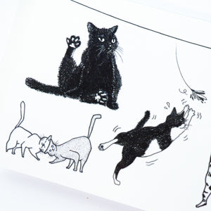 Black & White Cat Combo Tattoo ManE Ink HK Tattooist LAZY DUO Comic Style Playful Black Cat White Cat Tattoo Stickers 美漫風格黑貓紋身白貓玩耍合體技浪浪不哭喵咪寵物刺青香港紋身貼紙Kitten Tattoo Ideas Neko Tattoo Meow Animal Pet Tattoos HK Temporary Tattoo Sticker Water Color Tattoo LAZY DUO Tattoo Shop Hong Kong HK 紋身師設計印刷訂做客製 Custom Temporary Tattoo Event Printing Tattooist artist HK tattoo shop MANE INK Tattooer Tattoo Artist Taiwan fine line ornament tattoo 台灣製 刺青師紋身師