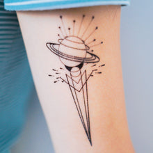 Load image into Gallery viewer, Geometric Universe Tattoo - LAZY DUO TATTOO
