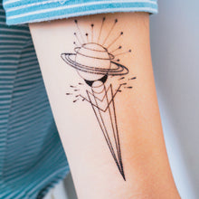 Load image into Gallery viewer, Geometric Universe Tattoo - LAZY DUO TATTOO
