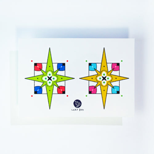 Lime & Lemon Star Tile Tattoo - LAZY DUO TATTOO