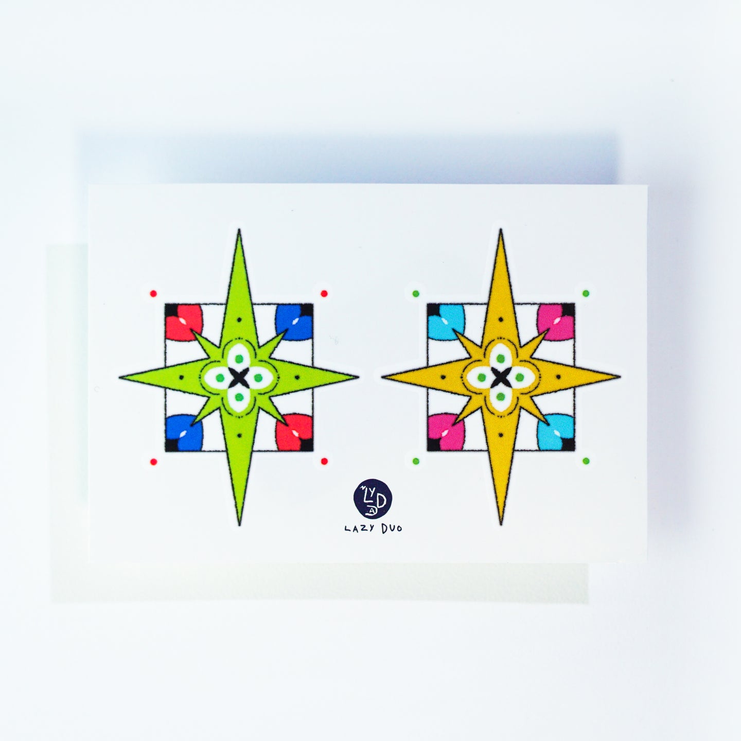 Lime & Lemon Star Tile Tattoo - LAZY DUO TATTOO