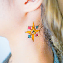 Load image into Gallery viewer, Lime &amp; Lemon Star Tile Tattoo - LAZY DUO TATTOO
