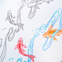 Load image into Gallery viewer, Koi fish and Wave Tattoo LAZY DUO TATTOO Japanese  Realistic Temporary Tattoo design by mane.ink 香港刺青 紋身貼紙 tattoo hong kong minimal color tattoo 動物刺青 彩色刺青 女刺青師 認領圖日系小清新 韓國刺青 hongkongtattoo 香港女紋身師 Japanesetattoo TattooShopHK hktattooshop tattooartist  hongkongtattoo tattoohongkong 香港紋身 香港刺青 tattooist 紋身貼紙 鯉  oceantattoo colortattoo 彩色刺青  海浪刺青   動物刺青 浪浪香港紋身貼紙刺青紋身師設計印刷訂做客製 Custom Temporary Tattoo Event Printing Tattooist artist HK tattoo shop MANE 

