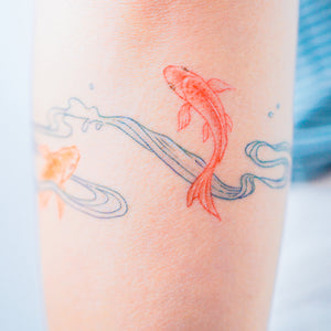Koi fish and Wave Tattoo LAZY DUO TATTOO Japanese Realistic Temporary Tattoo design by mane.ink 香港刺青 紋身貼紙 tattoo hong kong minimal color tattoo 動物刺青 彩色刺青 女刺青師 認領圖日系小清新 韓國刺青 hongkongtattoo 香港女紋身師 Japanesetattoo TattooShopHK hktattooshop tattooartist hongkongtattoo tattoohongkong 香港紋身 香港刺青 tattooist 紋身貼紙 鯉 oceantattoo colortattoo 彩色刺青 海浪刺青 動物刺青 浪浪香港紋身貼紙刺青紋身師設計印刷訂做客製 Custom Temporary Tattoo Event Printing Tattooist artist HK tattoo shop MANE