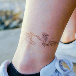 Koi fish and Wave Tattoo LAZY DUO TATTOO Japanese Realistic Temporary Tattoo design by mane.ink 香港刺青 紋身貼紙 tattoo hong kong minimal color tattoo 動物刺青 彩色刺青 女刺青師 認領圖日系小清新 韓國刺青 hongkongtattoo 香港女紋身師 Japanesetattoo TattooShopHK hktattooshop tattooartist hongkongtattoo tattoohongkong 香港紋身 香港刺青 tattooist 紋身貼紙 鯉 oceantattoo colortattoo 彩色刺青 海浪刺青 動物刺青 浪浪香港紋身貼紙刺青紋身師設計印刷訂做客製 Custom Temporary Tattoo Event Printing Tattooist artist HK tattoo shop MANE