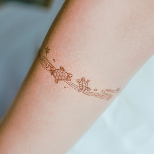 Japanese Pond Turtle Tattoo Band - LAZY DUO TATTOO Japanese Tattoo design by Mane ink Tattooist 池龜香港刺青 紋身貼紙 tattoo hong kong minimal color tattoo 動物刺青 彩色刺青 女刺青師 認領圖日系小清新 韓國刺青 hongkongtattoo 香港女紋身師 Japanesetattoo TattooShopHK hktattooshop tattooartist hongkongtattoo tattoohongkong 香港紋身 香港刺青 tattooist 紋身貼紙 鯉 oceantattoo colortattoo 彩色刺青 海浪刺青 動物刺青 浪浪香港紋身貼紙刺青紋身師設計印刷訂做客製 Custom Temporary Tattoo Event Printing Tattooist artist HK tattoo shop MANE