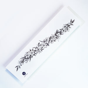 Narcissus Flower Band Tattoo｜LAZY DUO TEMPORARY TATTOO HK 水仙花紋身貼紙香港設計