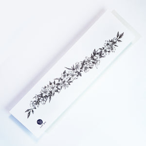 Narcissus Flower Band Tattoo｜LAZY DUO TEMPORARY TATTOO HK 水仙花紋身貼紙香港設計