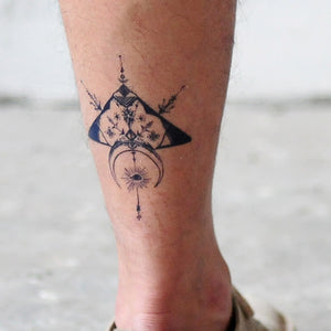 Tribal Arrow Moon Mystery Eye Tattoo - LAZY DUO TATTOO